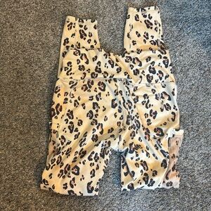 Fabletics leopard Print Power hold Leggings